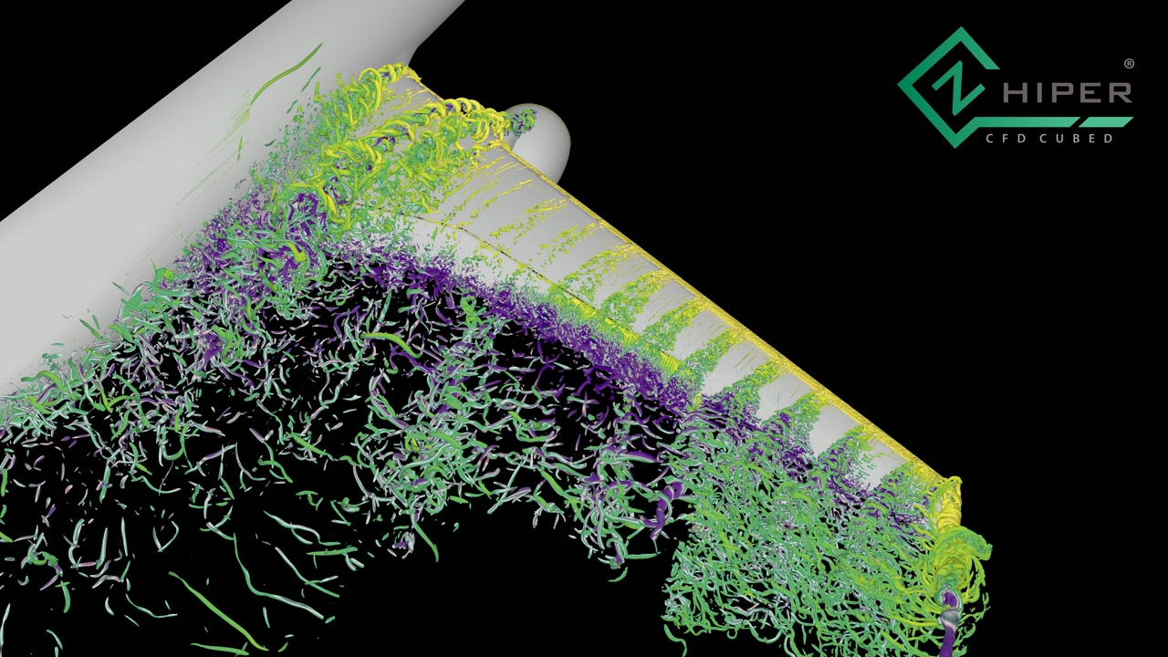 CRM-HL wall shear stress flow visualisation